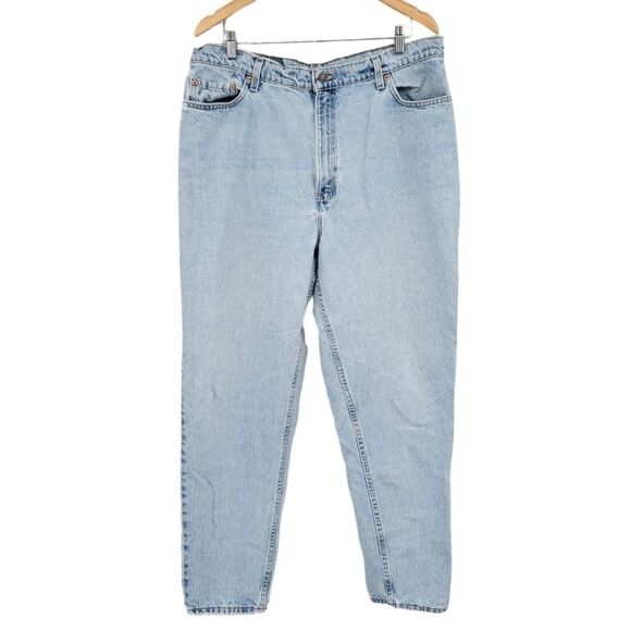 Levi's 522 Jeans Vintage 90's Women's Plus Size 20 Light Wash FLAWED - Picture 1 of 15